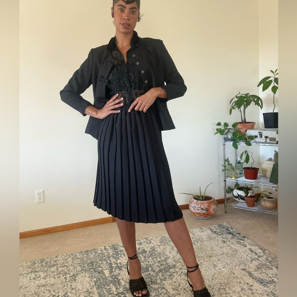 Vintage black skirt set
